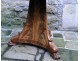 Pedestal table flamed mahogany claw foot marble Cuba throat I nineteenth Empire