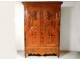 Armoire Louis XV carved cherry wood burl elm bronze wardrobe eighteenth