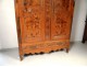 Armoire Louis XV carved cherry wood burl elm bronze wardrobe eighteenth