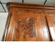 Armoire Louis XV carved cherry wood burl elm bronze wardrobe eighteenth