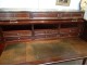 Rare Louis XVI mahogany cylinder desk ormolu marble lock clover 18th