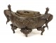 Japanese bronze incense burner asiastiques characters phoenix dragons nineteenth