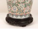 Chinese porcelain vase family green chrysanthemum flowers dragon eighteenth