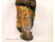 Statue of Saint-Denis beheaded polychrome 17th