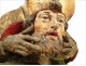 Statue of Saint-Denis beheaded polychrome 17th