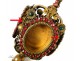 Golden brass reliquary holder Strass 19th