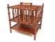 Magazine rack holder mahogany partitions Napoleon III nineteenth century magazine rack