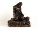 Bronze statue sculpture Mary Magdalene at the Vanity Braux nineteenth century