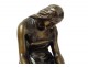 Bronze statue sculpture Mary Magdalene at the Vanity Braux nineteenth century