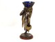 Sculpture orientalist Louis Kley vase gilt bronze silver black woman XIX