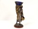 Sculpture orientalist Louis Kley vase gilt bronze silver black woman XIX