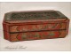 Chinese lacquered wooden box, nineteenth