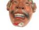 Noh theater mask polychrome demon Gigaku O-Edo Japan beshimi mask nineteenth