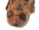 Noh theater mask polychrome man Gigaku O-Edo Japan beshimi mask nineteenth