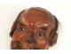 Noh theater mask polychrome man Gigaku O-Edo Japan beshimi mask nineteenth