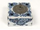 Lille Rouen faience inkwell flowers french antique inkwell eighteenth century