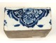 Lille Rouen faience inkwell flowers french antique inkwell eighteenth century