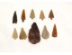 Lot 10 points from Brittany Quiberon Morbihan prehistoric arrows arrow