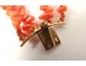 18k solid gold bracelet coral cameo young girl french antique nineteenth