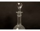 Baccarat decanter cut crystal star french antique St. Louis XIX