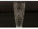 Goblet engraved blown glass flower glass grape sun Normandy eighteenth