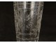 Goblet engraved blown glass flower glass grape sun Normandy eighteenth