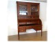 Great office cylinder showcase Louis XVI mahogany solid lock clover 18th