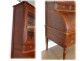 Great office cylinder showcase Louis XVI mahogany solid lock clover 18th