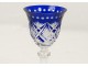 Cut crystal goblet Saint-Louis France french antique glass twentieth