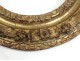 Oval frame french antique carved gilt frame flowers eighteenth century