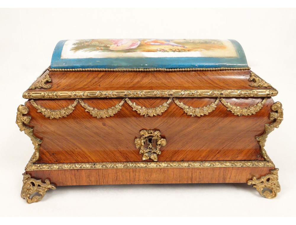 1930s Old French Jewelry Box Louis XV Style