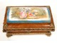 Jewelry box Louis XV rosewood Sevres porcelain bronze NapIII nineteenth