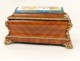 Jewelry box Louis XV rosewood Sevres porcelain bronze NapIII nineteenth