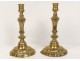 Pair candlesticks Regency gilt bronze candlesticks candlesticks shells eighteenth