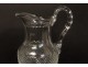 Water pitcher cut crystal Saint Louis France Trianon antique pitcher twentieth