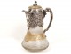 Ewer jug ??silver plated crystal lion St. Louis St. Mark XIX