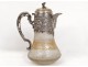 Ewer jug ??silver plated crystal lion St. Louis St. Mark XIX