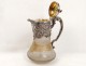 Ewer jug ??silver plated crystal lion St. Louis St. Mark XIX