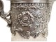 Ewer jug ??silver plated crystal lion St. Louis St. Mark XIX