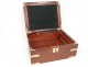 Box printing officer travel writing desk solid mahogany gilded bronze nineteenth