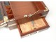 Box printing officer travel writing desk solid mahogany gilded bronze nineteenth