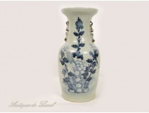 Large porcelain vase Chinese White-Blue, nineteenth