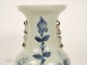 Large porcelain vase Chinese White-Blue, nineteenth