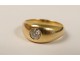 18 carat solid gold ring 0.30 ct diamond ring gold diamond twentieth century