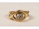 Rare ring 18 carat solid gold diamond ring 0.80 ct gold diamond twentieth century