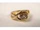 Rare ring 18 carat solid gold diamond ring 0.80 ct gold diamond twentieth century