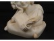 Carrara marble bust sculpture toddler girl Studiosa Book XIX