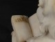 Carrara marble bust sculpture toddler girl Studiosa Book XIX