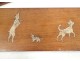 Great box set mahogany stingray dogs puppies 1930-1940 Art Deco twentieth