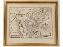 Engraving map travel Israelite Jews Egypt Starckman eighteenth